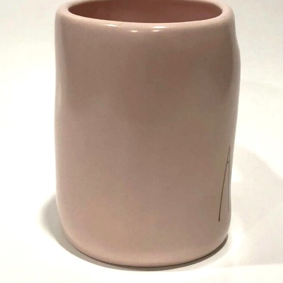 Rae Dunn Mi Amor (My Love) Coffee Tea Cocoa Cup Mug Pink With Gold Letters NEW - Picture 3 of 7